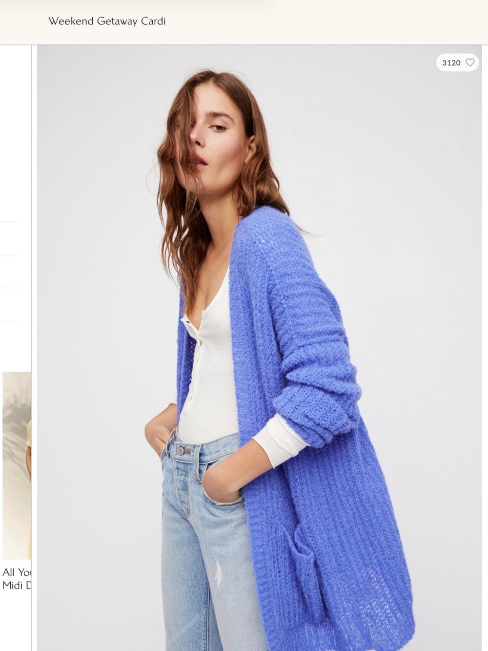 Free People Weekend Getaway Cardigan Alpaca Nylon Cozy Open Front S - Picture 2 of 14